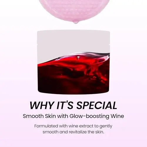 DERMALOGY by NEOGENLAB Bio-Peel Gauze Peeling Pads (Wine, 30 pads) - Exfoliating & Firming Peeling Pad with PHA & Red Wine & Resveratrol & Hyaluronic Acid - Korean Skin Care Avelisse
