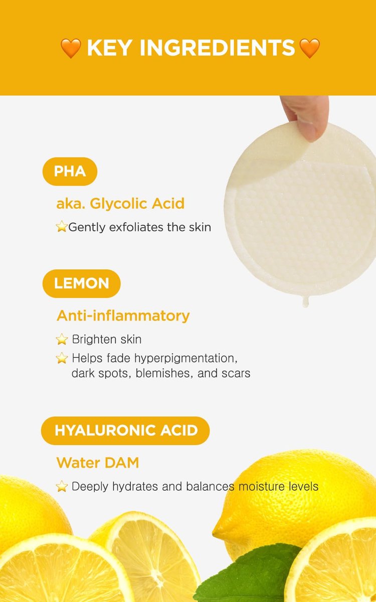DERMALOGY by NEOGENLAB Bio-Peel Gauze Peeling Pads (Lemon, 30 pads) - PHA Exfoliating & Brightening Peeling Pads for Glowing Skin - görsel 7