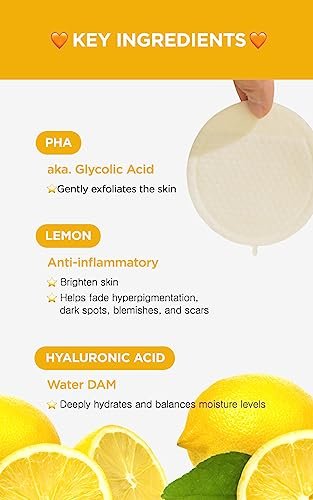DERMALOGY by NEOGENLAB Bio-Peel Gauze Peeling Pads (Lemon, 30 pads) - PHA Exfoliating & Brightening Peeling Pads for Glowing Skin - görsel 8