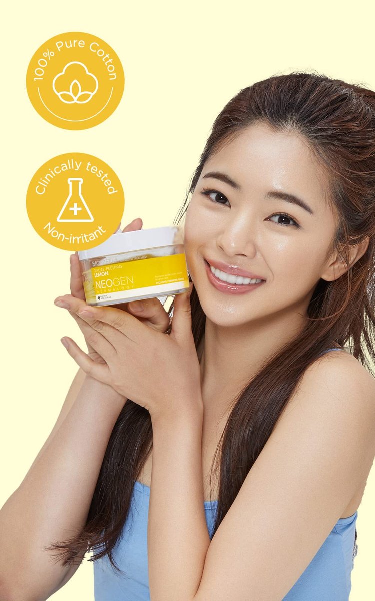 DERMALOGY by NEOGENLAB Bio-Peel Gauze Peeling Pads (Lemon, 30 pads) - PHA Exfoliating & Brightening Peeling Pads for Glowing Skin - görsel 9