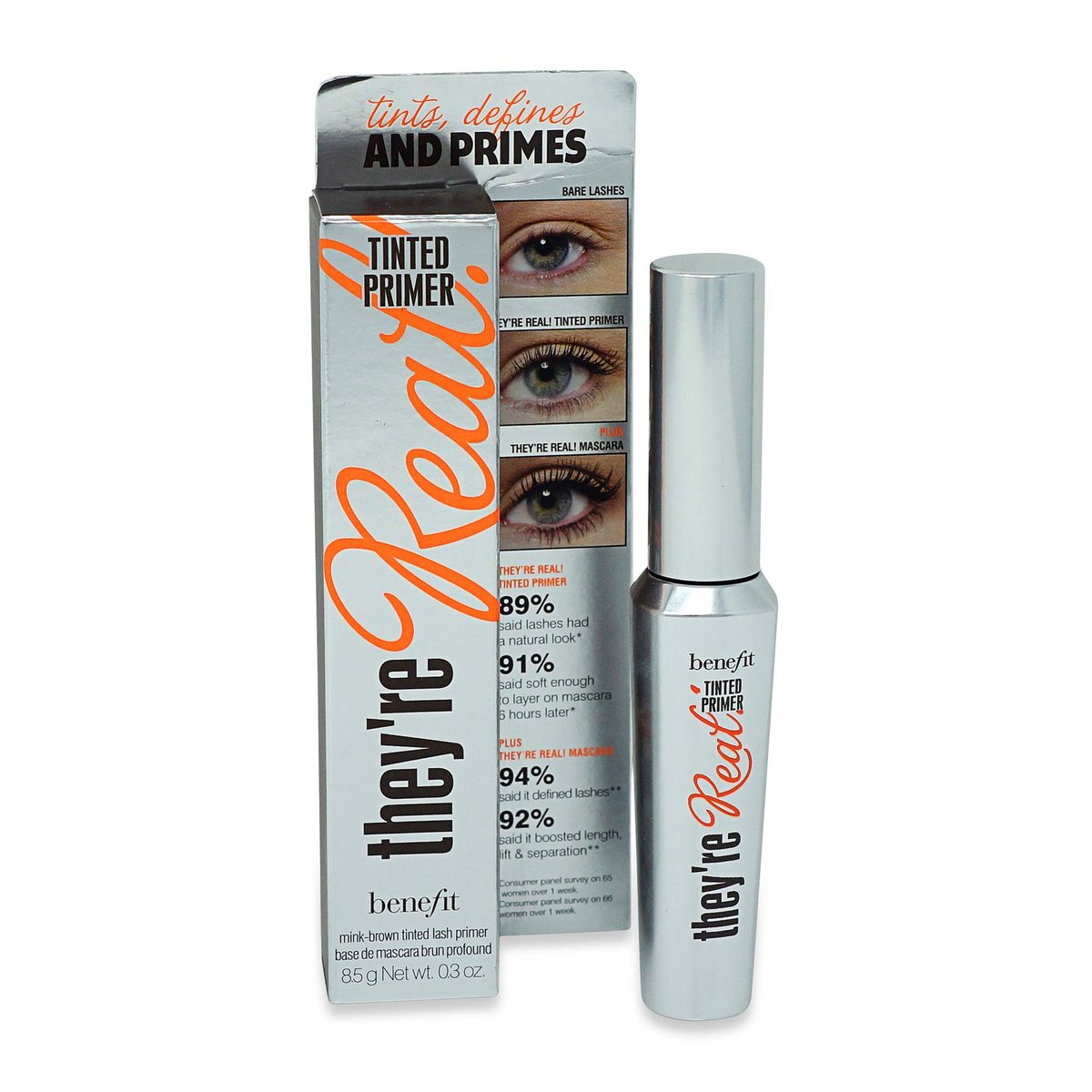 Benefit They're Real Tinted Lash Primer, Mink Brown - 0.3 Fl Oz Avelisse