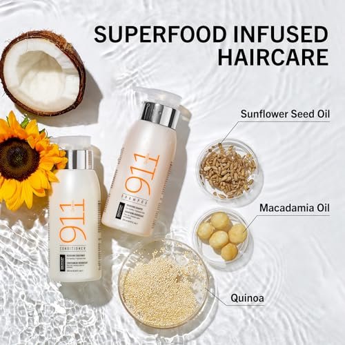 Biotop Professional 911 Quinoa Hair Mask – Repairing Hair Mask for Dry or Extremely Damaged Strands, Color Safe & Cruelty Free (18.6 oz) Avelisse
