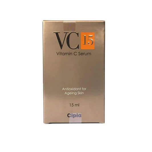 Cipla VC15 Vitamin C Serum 15ml – Brightening & Anti-Aging Face Serum