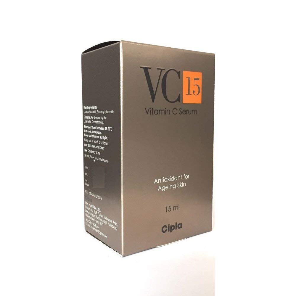Cipla VC15 Vitamin C Serum 15ml – – Anti-Aging Properties: Boosts collagen synthesis to reduce fine lines and – Image 3