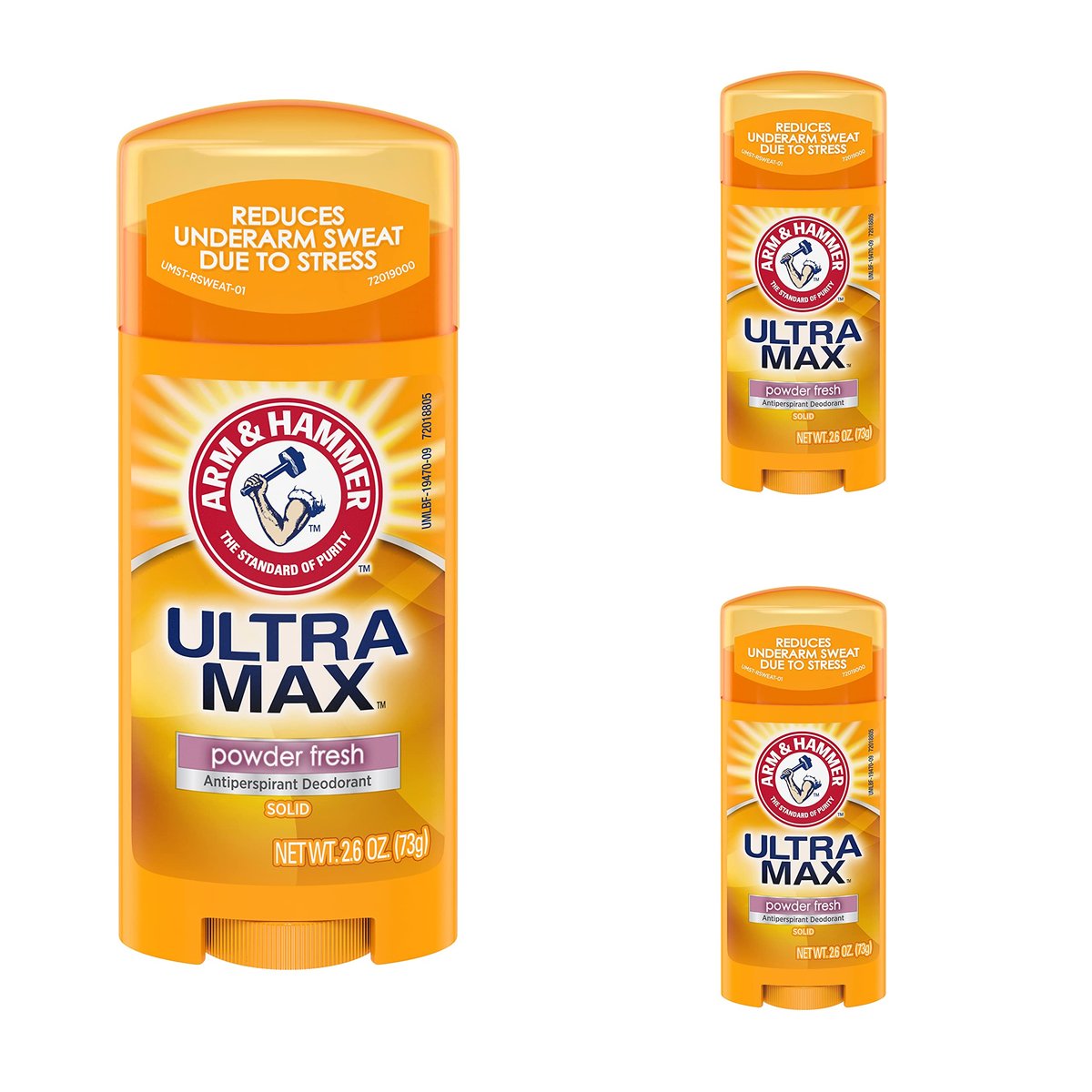 Arm & Hammer Ultra Powder Fresh Solid Deodorant 2.6 oz (Pack of 3) Avelisse
