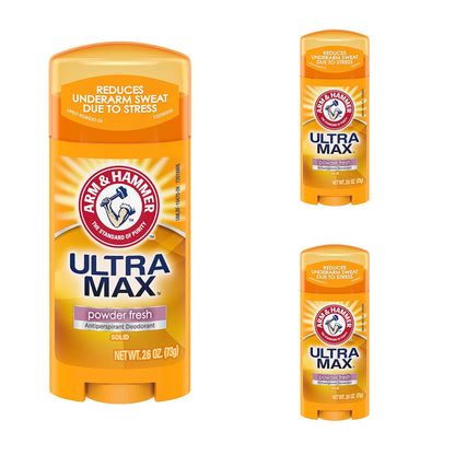 Arm & Hammer Ultra Powder Fresh Solid Deodorant 2.6 oz (Pack of 3) Avelisse