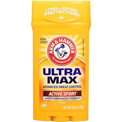 ARM & HAMMER ULTRAMAX Antiperspirant Deodorant Active Sport, 2.6 oz (Pack of 3) - görsel 1