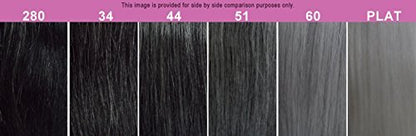Foxy Silver Yaki Straight 100% Human Hair Weave 14 inch - Color 51
