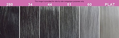 Foxy Silver Yaki Straight 100% Human Hair Weave 14 inch - Color 51