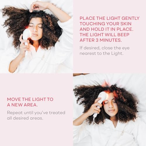 LightStim for Wrinkles Red Light Therapy Device – FDA Cleared Anti-Aging Skin Rejuvenation with 72 LEDs (605, 630, 660, 855 nm) Avelisse