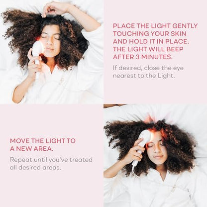 LightStim for Wrinkles Red Light Therapy Device – FDA Cleared Anti-Aging Skin Rejuvenation with 72 LEDs (605, 630, 660, 855 nm) Avelisse