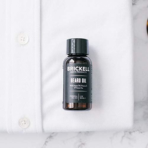 Brickell Men's Beard Oil - Natural & Organic Argan and Jojoba Oil for Stronger, Softer Beard (1 oz, Scented) Avelisse