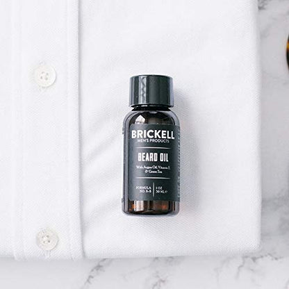 Brickell Men's Beard Oil - Natural & Organic Argan and Jojoba Oil for Stronger, Softer Beard (1 oz, Scented) Avelisse