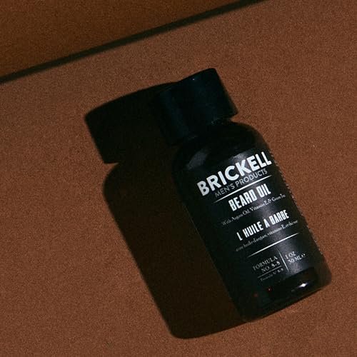 Brickell Men's Beard Oil - Natural & Organic Argan and Jojoba Oil for Stronger, Softer Beard (1 oz, Scented) Avelisse
