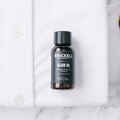 Brickell Men's Beard Oil - Natural & Organic Argan and Jojoba Oil for Stronger, Softer Beard (1 oz, Scented) Avelisse