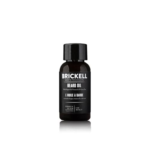 Brickell Men's Beard Oil - Natural & Organic Argan and Jojoba Oil for Stronger, Softer Beard (1 oz, Scented) Avelisse