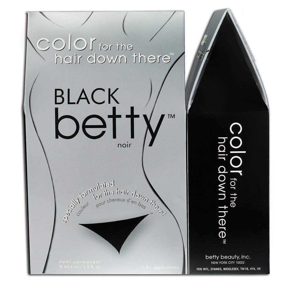 Black Betty - Color for the Hair Down There Kit, Black, 1.5 Fl Oz Avelisse