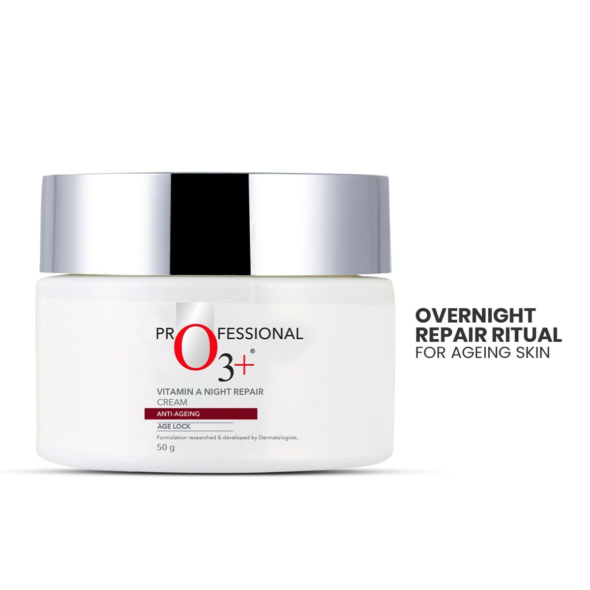 O3+ Dermal Zone Vitamin-A Night Repair Cream - 50g / 1.76 oz Intensive Night Moisturizer - görsel 3