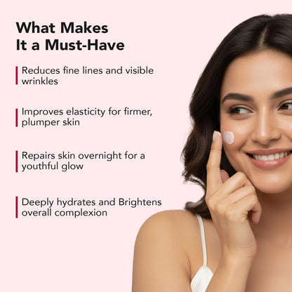 O3+ Dermal Zone Vitamin-A Night Repair Cream - 50g / 1.76 oz Intensive Night Moisturizer