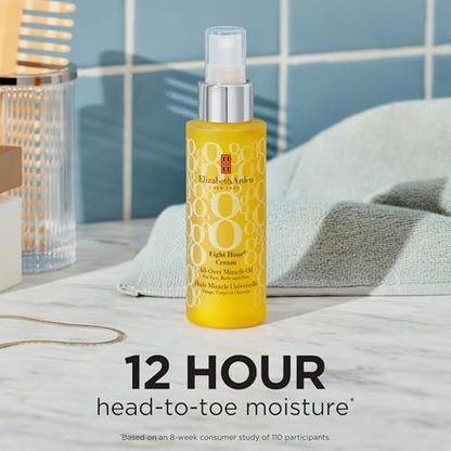 Elizabeth Arden Eight Hour All-Over Miracle Oil - Hydrating Spray Moisturizer for Face, Body & Hair with Vitamin E & Tsubaki Oil, Non-Comedogenic, Lightweight, 3.4 oz Avelisse