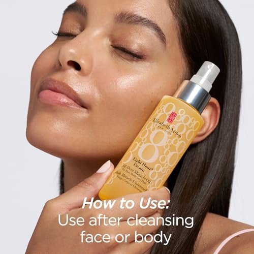 Elizabeth Arden Eight Hour All-Over Miracle Oil - Hydrating Spray Moisturizer for Face, Body & Hair with Vitamin E & Tsubaki Oil, Non-Comedogenic, Lightweight, 3.4 oz Avelisse