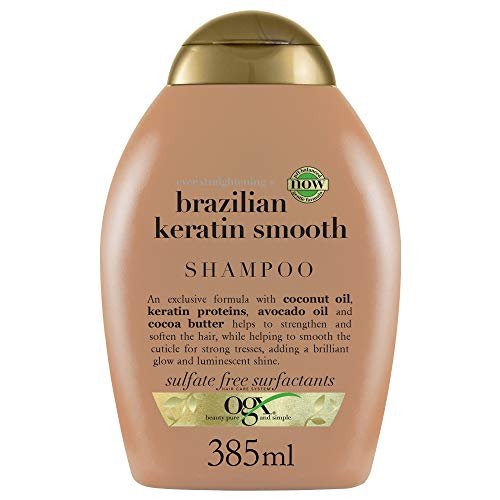 OGX Ever Straight Brazilian Keratin Therapy Shampoo, 13 fl oz – Smoothing & Frizz Control - görsel 2