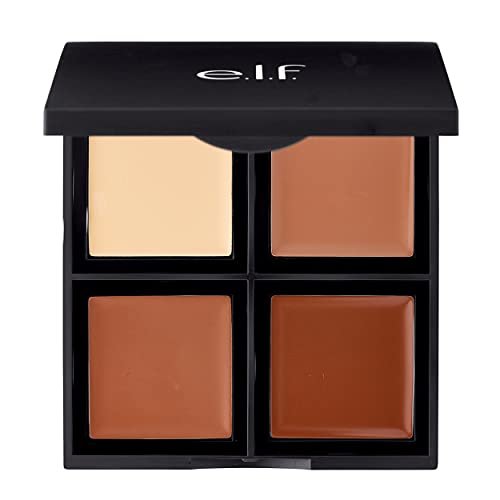 e.l.f. Cream Contour Palette - 4 Blendable Shades for Highlighting, Contouring, and Bronzing - All-Day Wear Travel-Friendly Compact - görsel 2