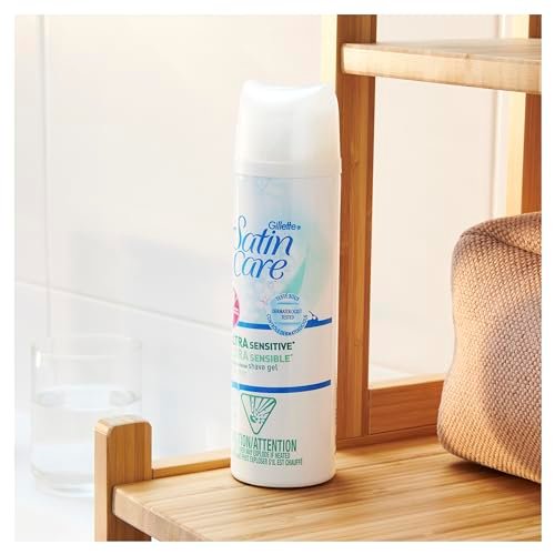 Gillette Venus Satin Care Ultra Sensitive Shave Gel for Women, Fragrance Free, 7 oz (Pack of 2) - görsel 12