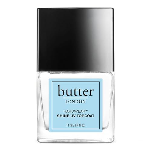 butter LONDON Shine UV Top Coat Nail Polish - Hardwear - Quick-Drying, Glossy Finish - 0.37 Fl Oz Avelisse