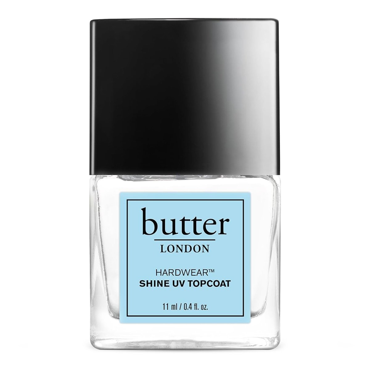 butter LONDON Shine UV Top Coat Nail Polish - Hardwear - Quick-Drying, Glossy Finish - 0.37 Fl Oz Avelisse