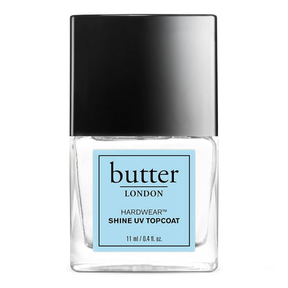 butter LONDON Shine UV Top Coat Nail Polish - Hardwear - Quick-Drying, Glossy Finish - 0.37 Fl Oz Avelisse