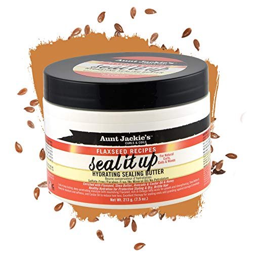 Aunt Jackie's Flaxseed Recipes Seal It Up Hydrating Sealing Butter - 7.5 oz Jar - Helps Prevent & Repair Damaged Hair - görsel 4
