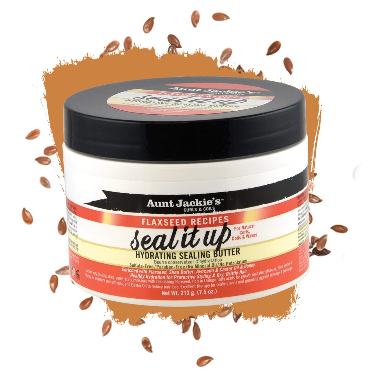 Aunt Jackie's Flaxseed Recipes Seal It Up Hydrating Sealing Butter - 7.5 oz Jar - Helps Prevent & Repair Damaged Hair - görsel 3