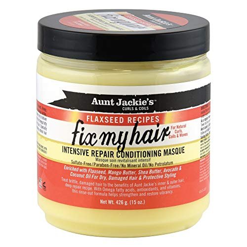 Aunt Jackie's Flaxseed Recipes Fix My Hair Intensive Repair Conditioning Masque - 15 oz - görsel 2