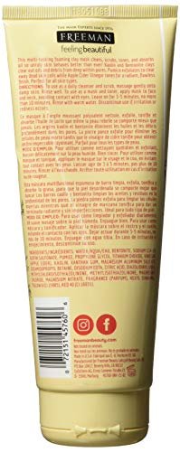 Freeman Cleansing Apple Cider Vinegar Clay Mask & Facial Scrub – Tones, Purifies, Exfoliates for Flawless Complexion, 6 fl oz - görsel 4