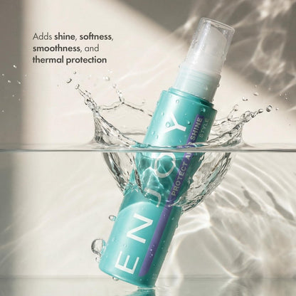 Enjoy Protect and Shine Thermal Protection Serum - Lightweight Finish, Frizz Control & Humidity Block for Smooth, Soft Hair (3.4 oz) Avelisse