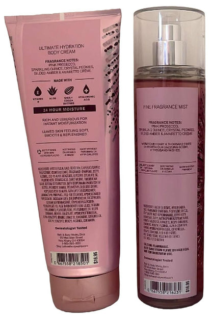 Bath & Body Works A Thousand Wishes Signature Collection Gift Set - Fine Fragrance Mist & Ultra Shea Body Cream Avelisse