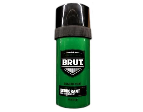 Brut Round Solid Deodorant for Men, 2.7 oz (Pack of 3) - Long-Lasting Protection Avelisse