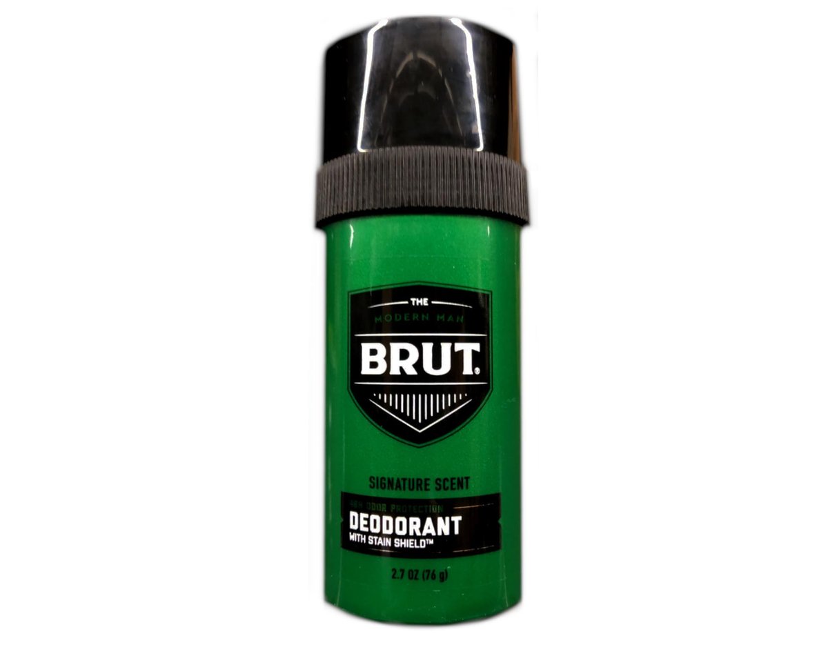 Brut Round Solid Deodorant for Men, 2.7 oz (Pack of 3) - Long-Lasting Protection Avelisse