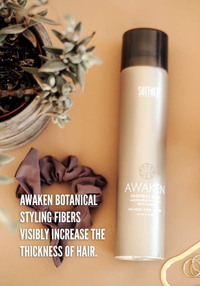 SURFACE Hair Awaken Finishing Spray - Firm Hold, Thickening & Revitalizing - Vegan & Paraben Free - 10 Fl Oz Avelisse