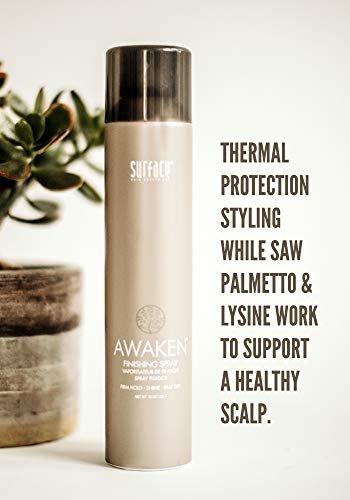 SURFACE Hair Awaken Finishing Spray - Firm Hold, Thickening & Revitalizing - Vegan & Paraben Free - 10 Fl Oz Avelisse
