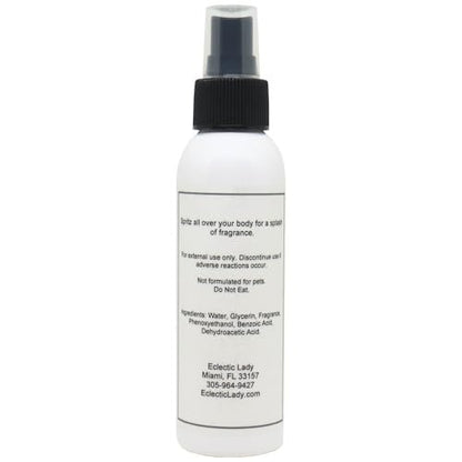 Eclectic Lady Grape Body Spray - Double Strength, 4 oz Body Mist for Women, Light & Gentle Fragrance