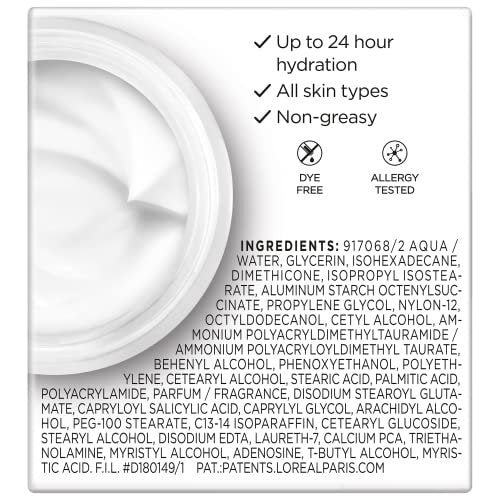 L'Oreal Paris Wrinkle Expert 55+ Anti-Aging Face Moisturizer with Calcium – Non-Greasy, Sensitive Skin, 1.7 fl. oz Avelisse
