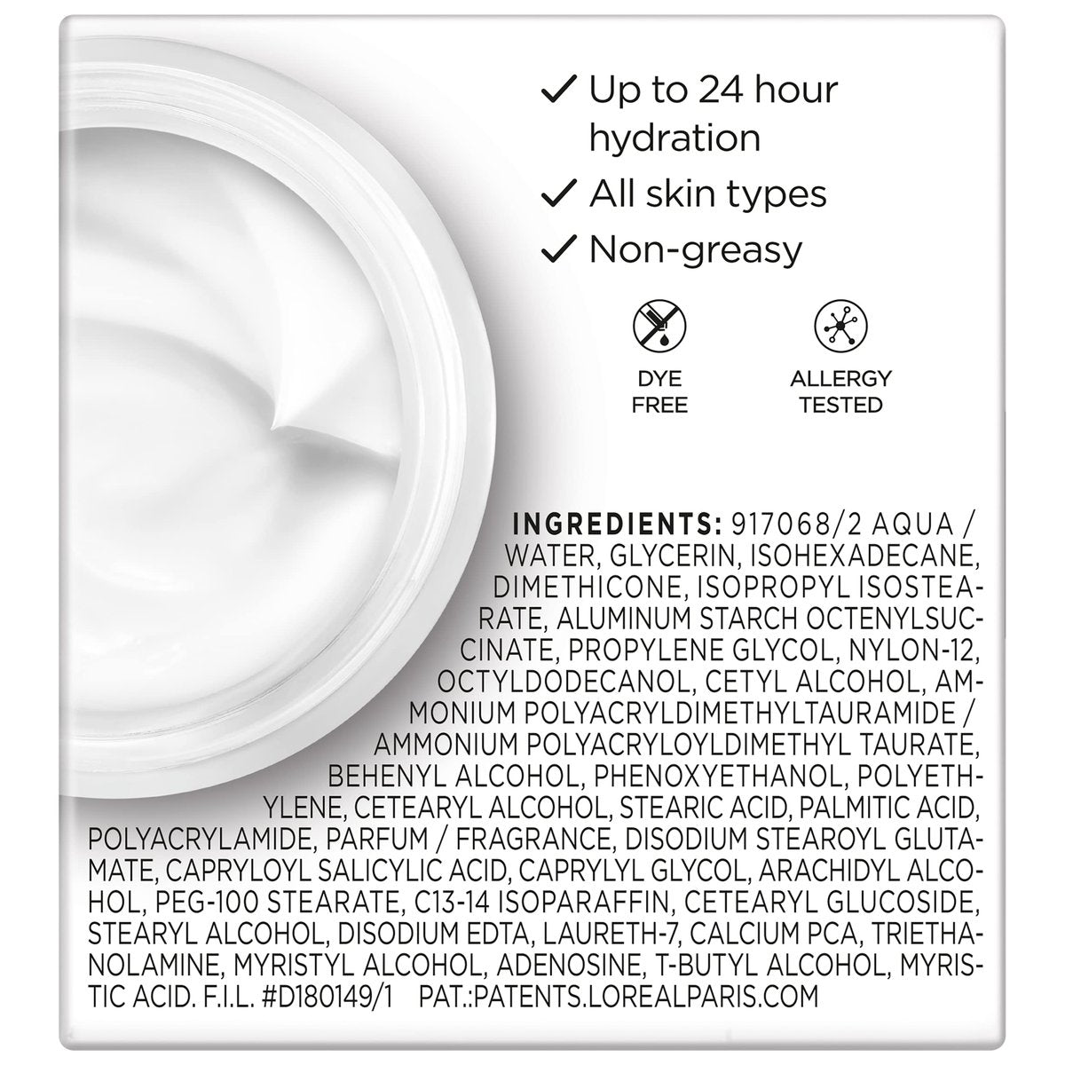 L'Oreal Paris Wrinkle Expert 55+ Anti-Aging Face Moisturizer with Calcium – Non-Greasy, Sensitive Skin, 1.7 fl. oz Avelisse