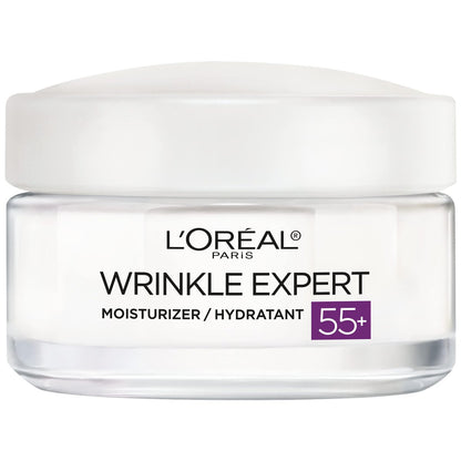 L'Oreal Paris Wrinkle Expert 55+ Anti-Aging Face Moisturizer with Calcium – Non-Greasy, Sensitive Skin, 1.7 fl. oz Avelisse