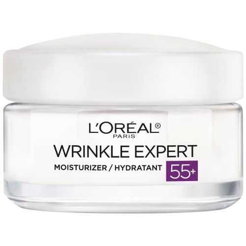 L'Oreal Paris Wrinkle Expert 55+ Anti-Aging Face Moisturizer with Calcium – Non-Greasy, Sensitive Skin, 1.7 fl. oz Avelisse