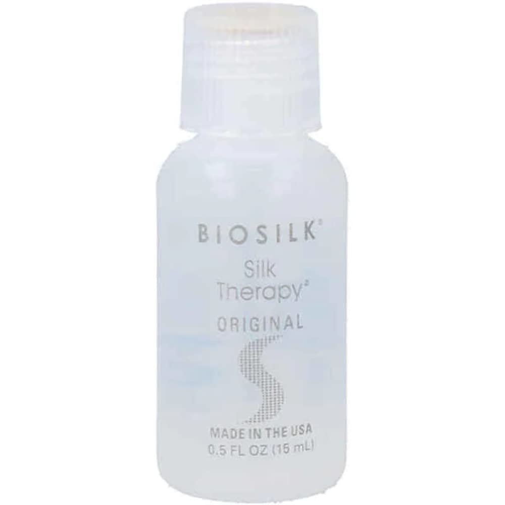 BioSilk Silk Therapy Original Hair Serum - 0.5 oz - Lightweight Shine & Silkiness - görsel 1
