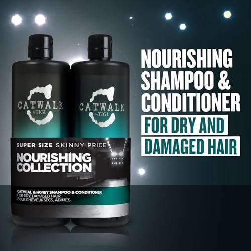 CATWALK by TIGI Oatmeal & Honey Shampoo and Conditioner Set – 25.36 Fl Oz (Pack of 2) Avelisse