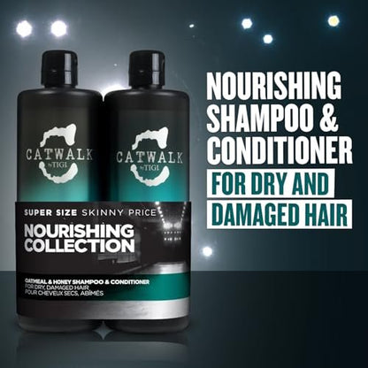 CATWALK by TIGI Oatmeal & Honey Shampoo and Conditioner Set – 25.36 Fl Oz (Pack of 2) Avelisse