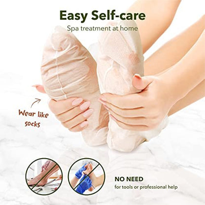 Purederm Shiny & Soft Foot Peeling Mask (3 Pack) - Exfoliate Calluses, Dry Skin & Cracked Heels for Smooth, Baby-Soft Feet - for Men & Women